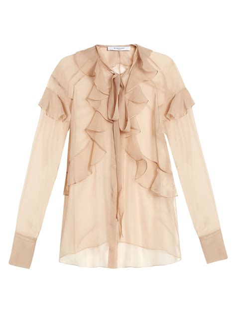 Silk ruffled blouse by Givenchy 